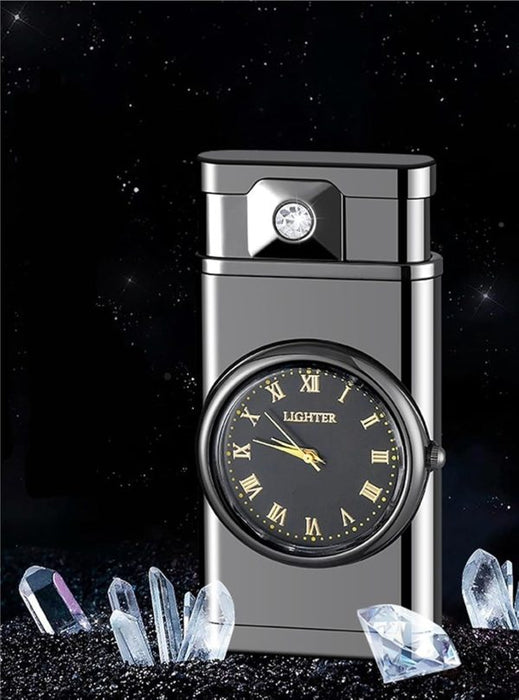 ⌚ Refillable Fancy Watch Lighter – Metal Design (Random Color)