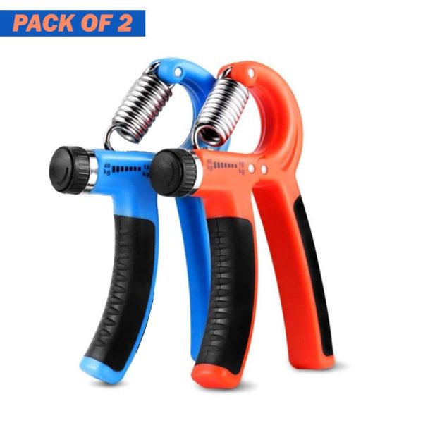 🏋️ Set of 2 Adjustable Heavy Hand Grippers (10–40Kg) – Strength Training Exerciser for Hand, Wrist & Finger Workout (Random Color)