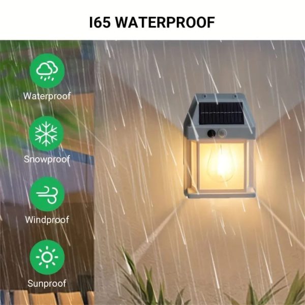 ☀️💡 Solar Tungsten Filament Outdoor Wall Lamp | Waterproof Intelligent Induction Light 🌙🏡
