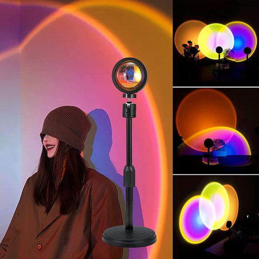 🌇 Sunset Lamp ✨ – Multi-Color Projection Light With Remote Control 🎨
