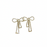 🎀✨ PQT-985 Bow Shape Zircon Korean Earrings | Golden Color 💎🌸