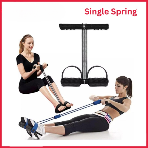 💪 Tummy Trimmer Single Spring – Portable Ab Exerciser For Home & Gym Workouts 🏋️‍♂️
